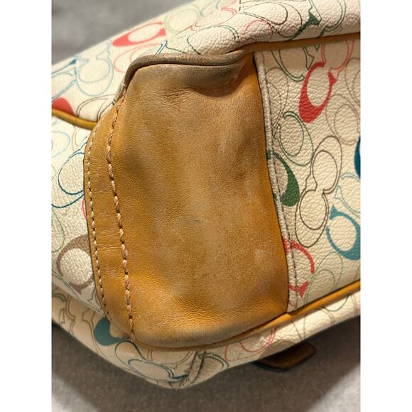 Coach Heritage Signature Messenger Shoulder Bag  F70287 SEE ALL PHOTOS - Picture 10 of 16